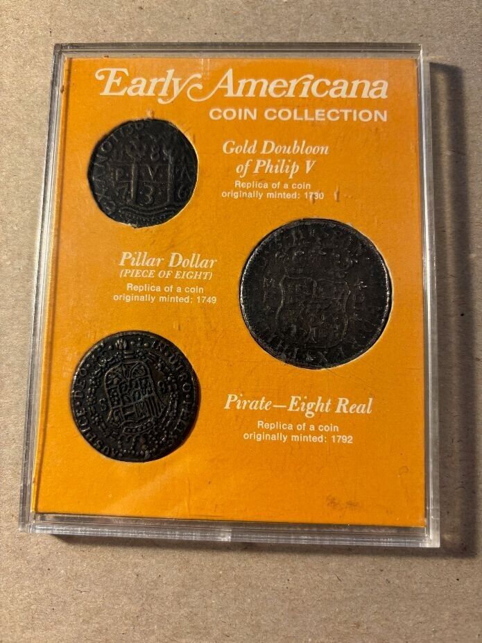 Early Americana Coin Collection Doubloon Pirate Eight Reel