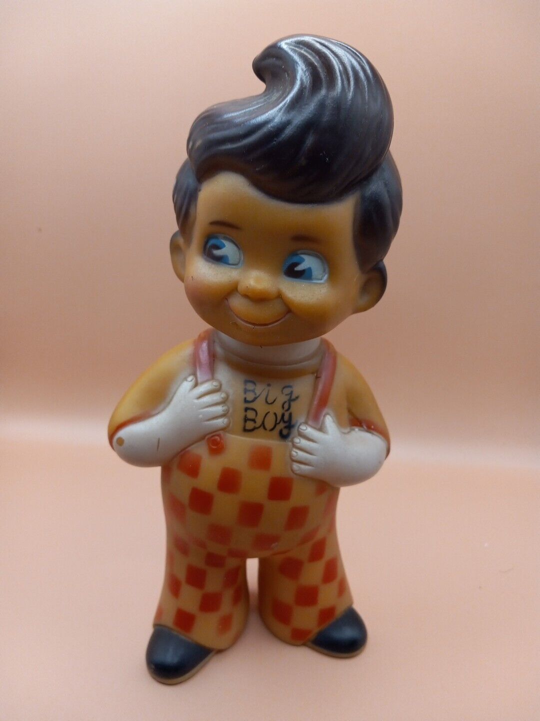 Vintage  Bob\'s Big Boy Advertising Coin Bank Doll Plastic 8 3/4\