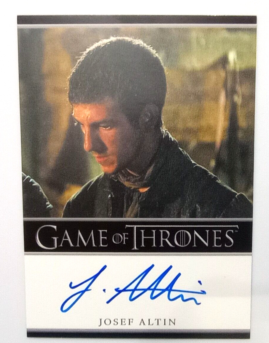 ©2012Game of Thrones Season 2 Josef Altin as Pypar Autograph Card