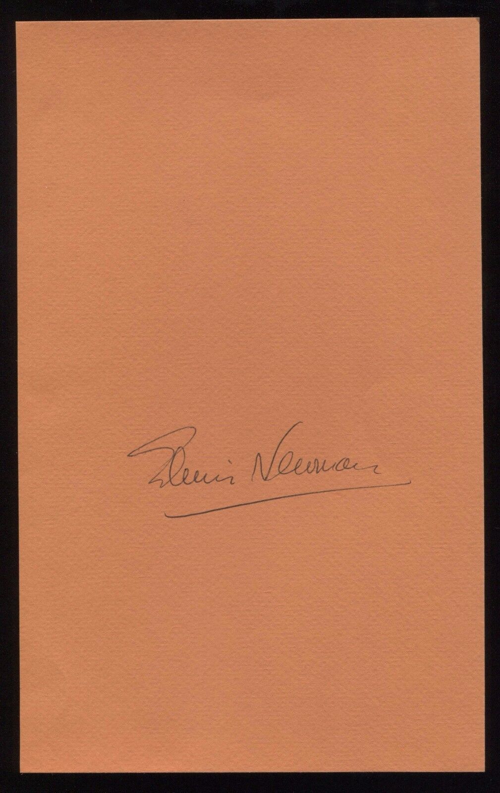 Edwin Newman Signed Book Page Cut Autographed Cut Signature 