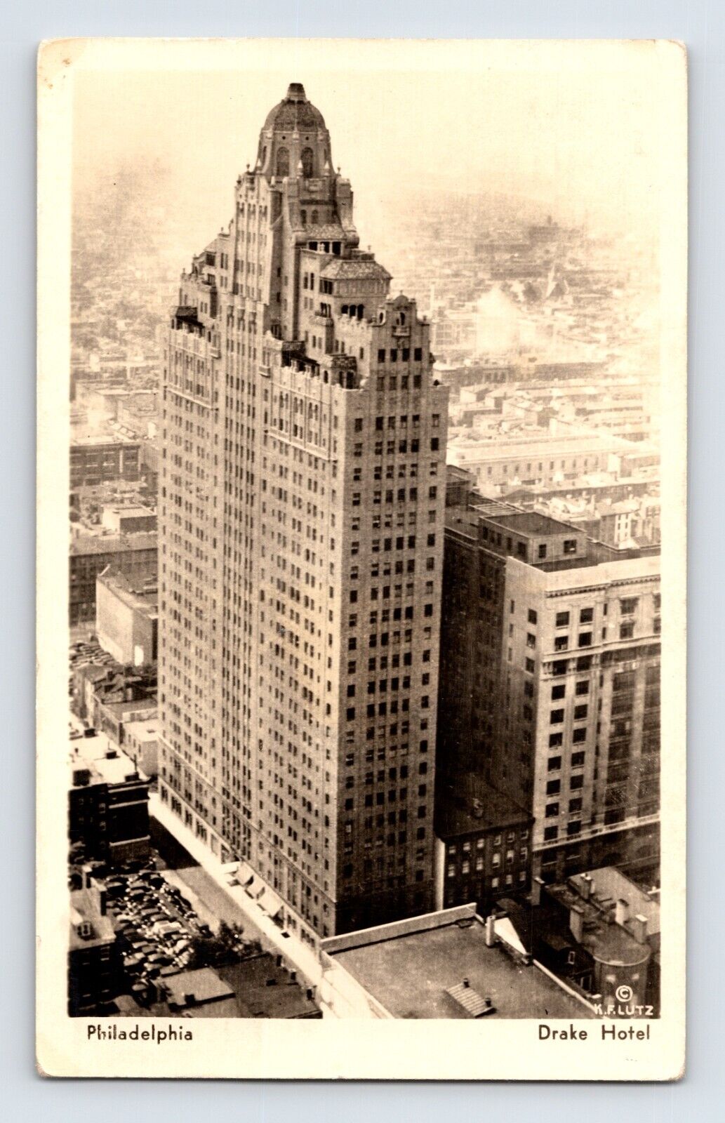 Postcard Pennsylvania Philadelphia PA Drake Hotel 1947 Posted Chrome