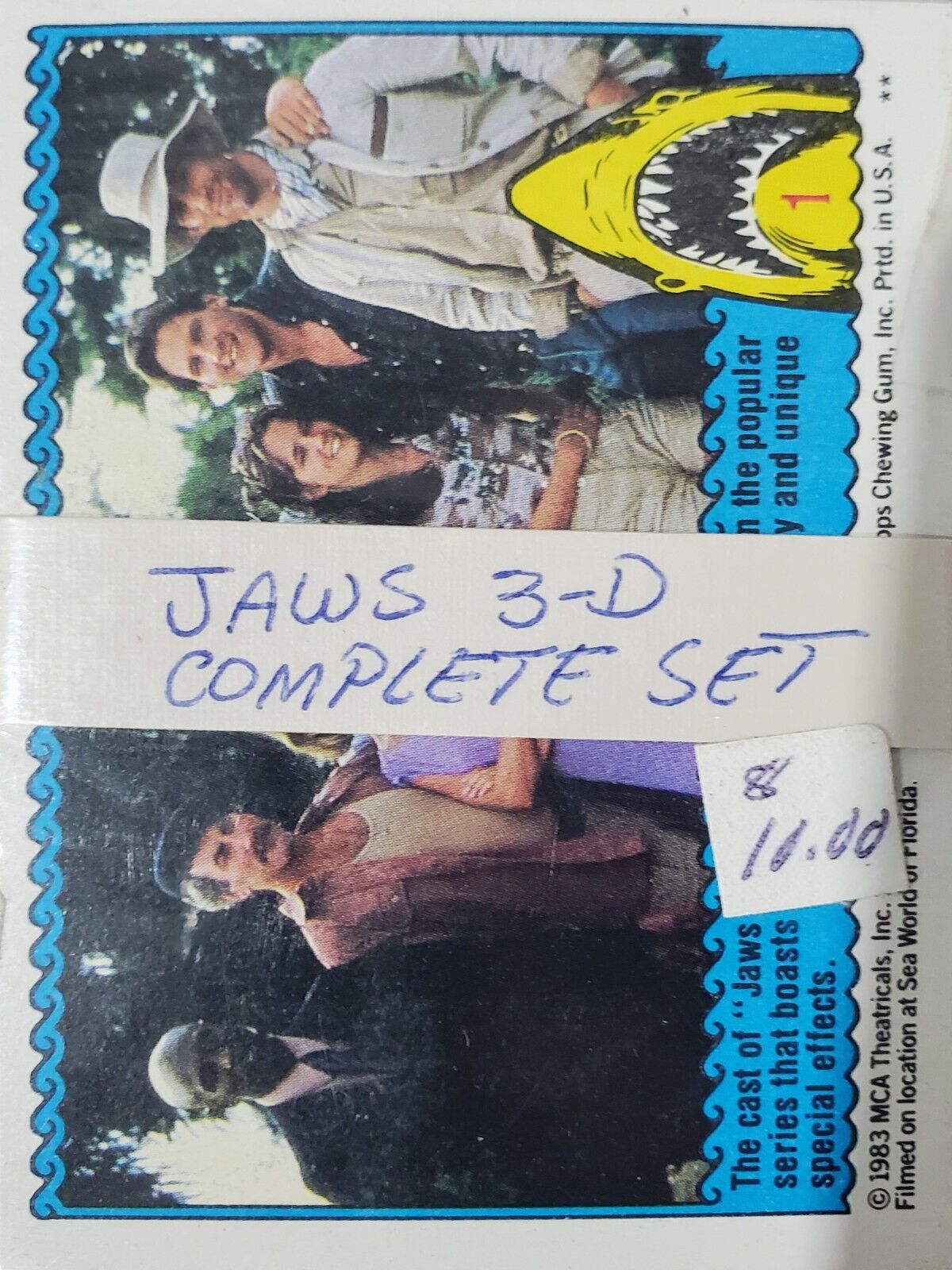 Jaws 3-D 1983 Complete Set of Trading Cards