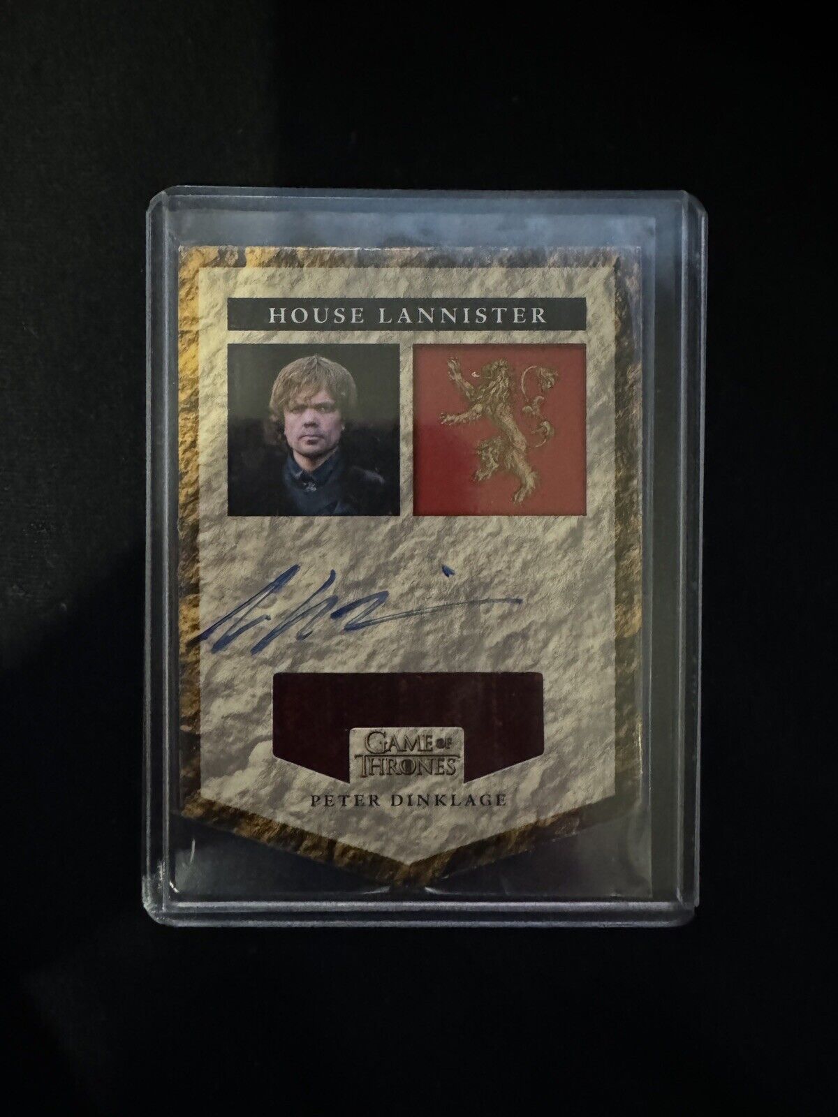 Rittenhouse Tyrion Lannister Game Of Thrones Relic Card Autographed *EXCELLENT*