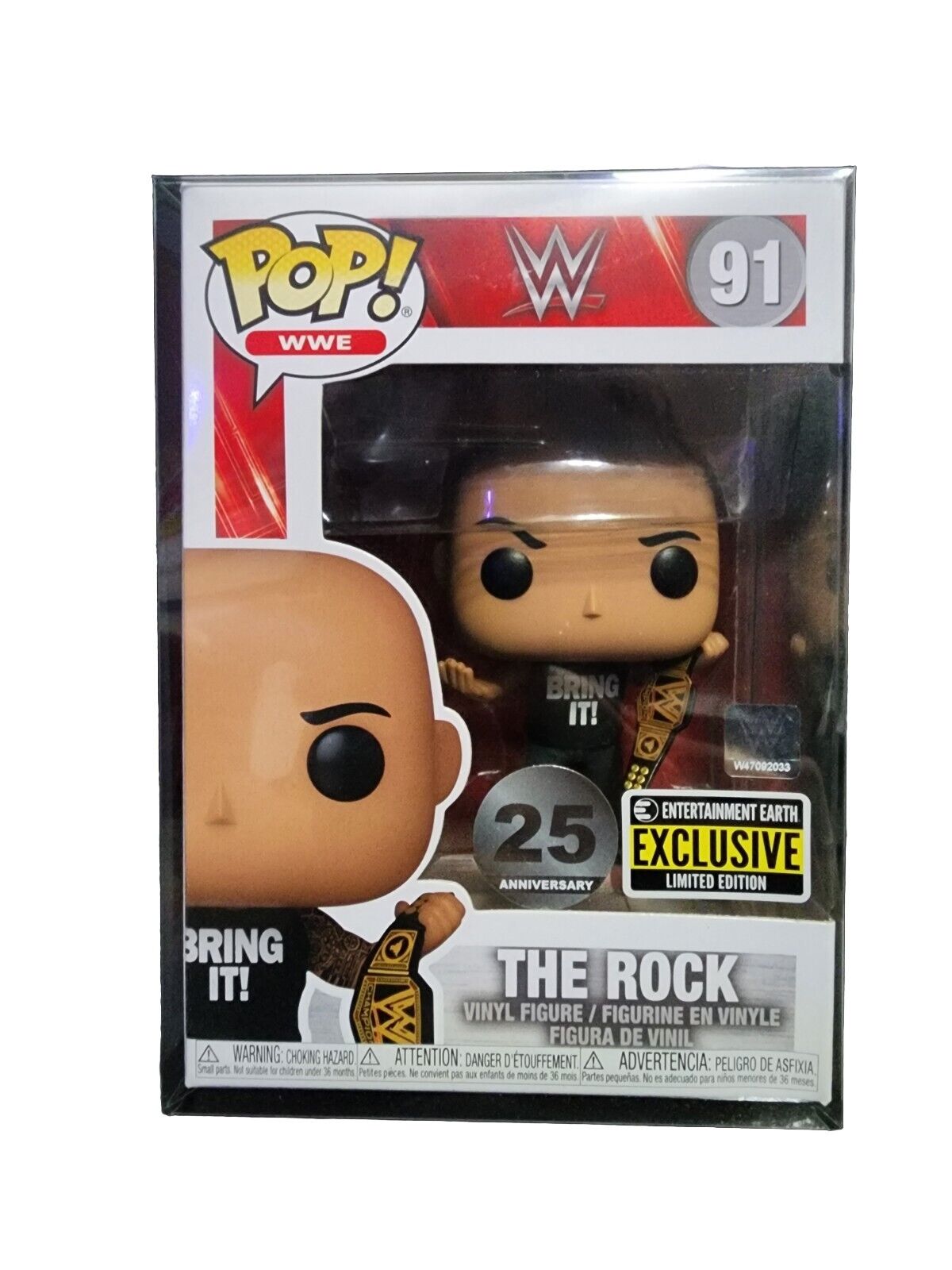 wwe the rock funko 91 entertainment earth exclusive