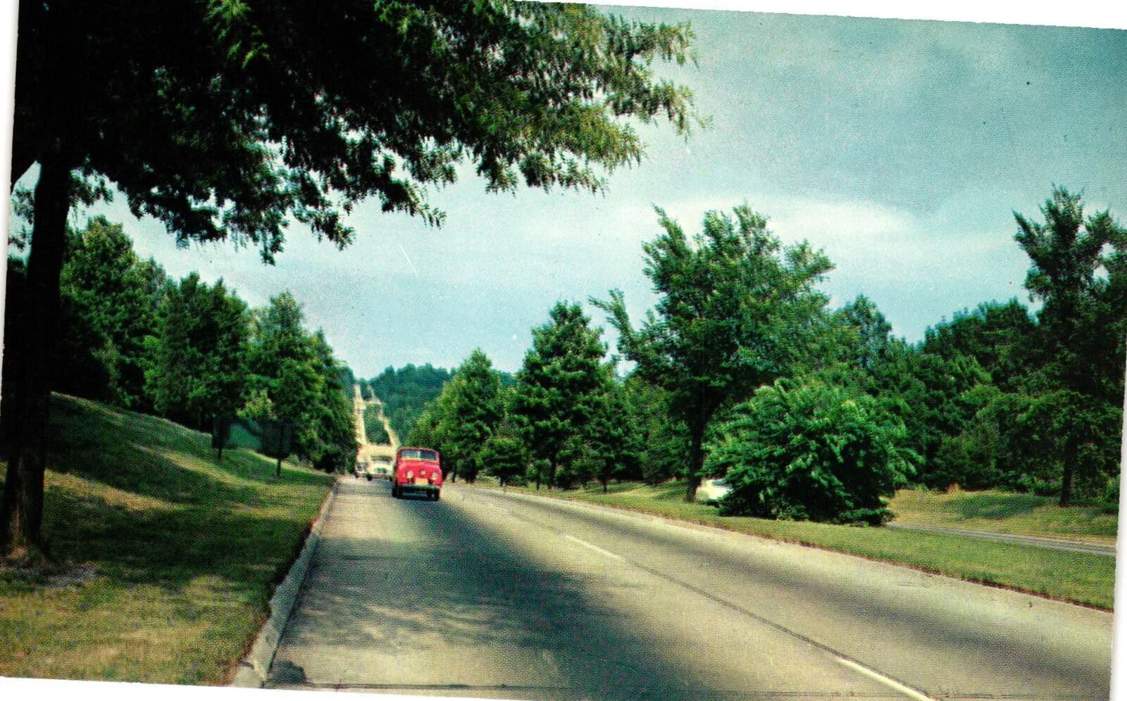 Vintage Postcard- A Highway, Jamestown, NY 1960s