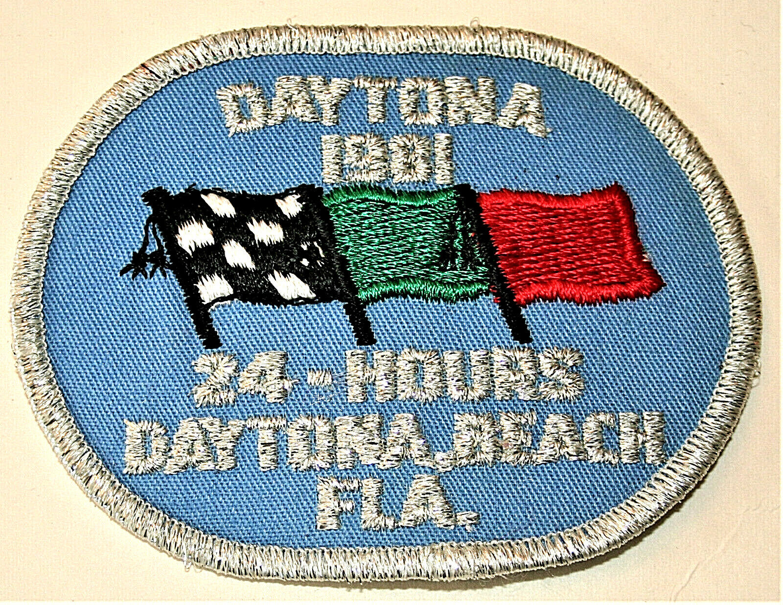 24 Hours of Daytona Race Flags Florida 1981 Racing Patch New NOS