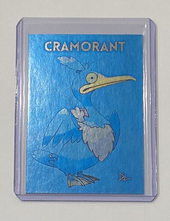 Cramorant Platinum Plated Limited Edition Artist Signed Pokemon Trading Card 1/1