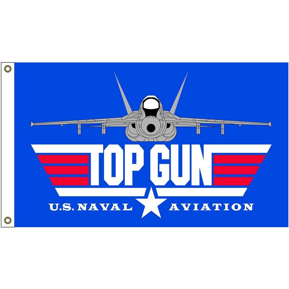 Top Gun U.S. Naval Aviation Flag 3'x'5'