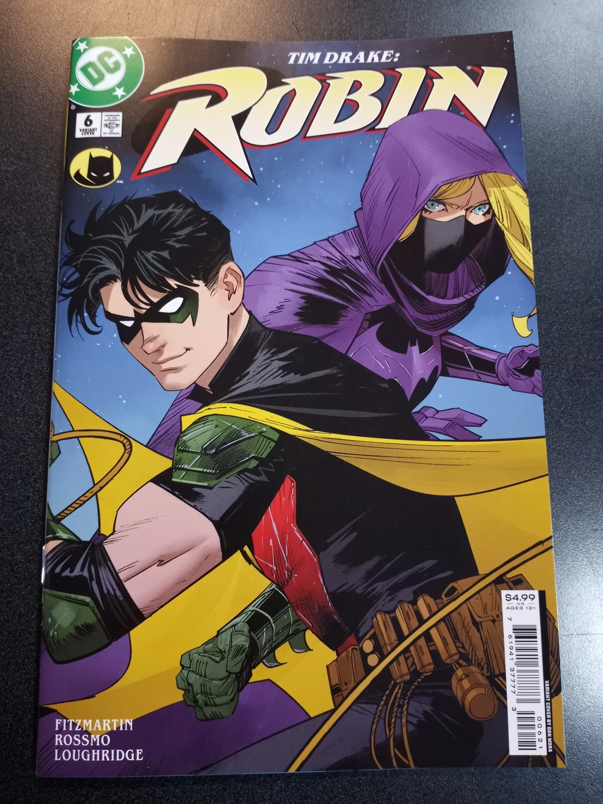 Tim Drake Robin #6 Cover B Dan Mora Card Stock Variant Comic Book NM First Print