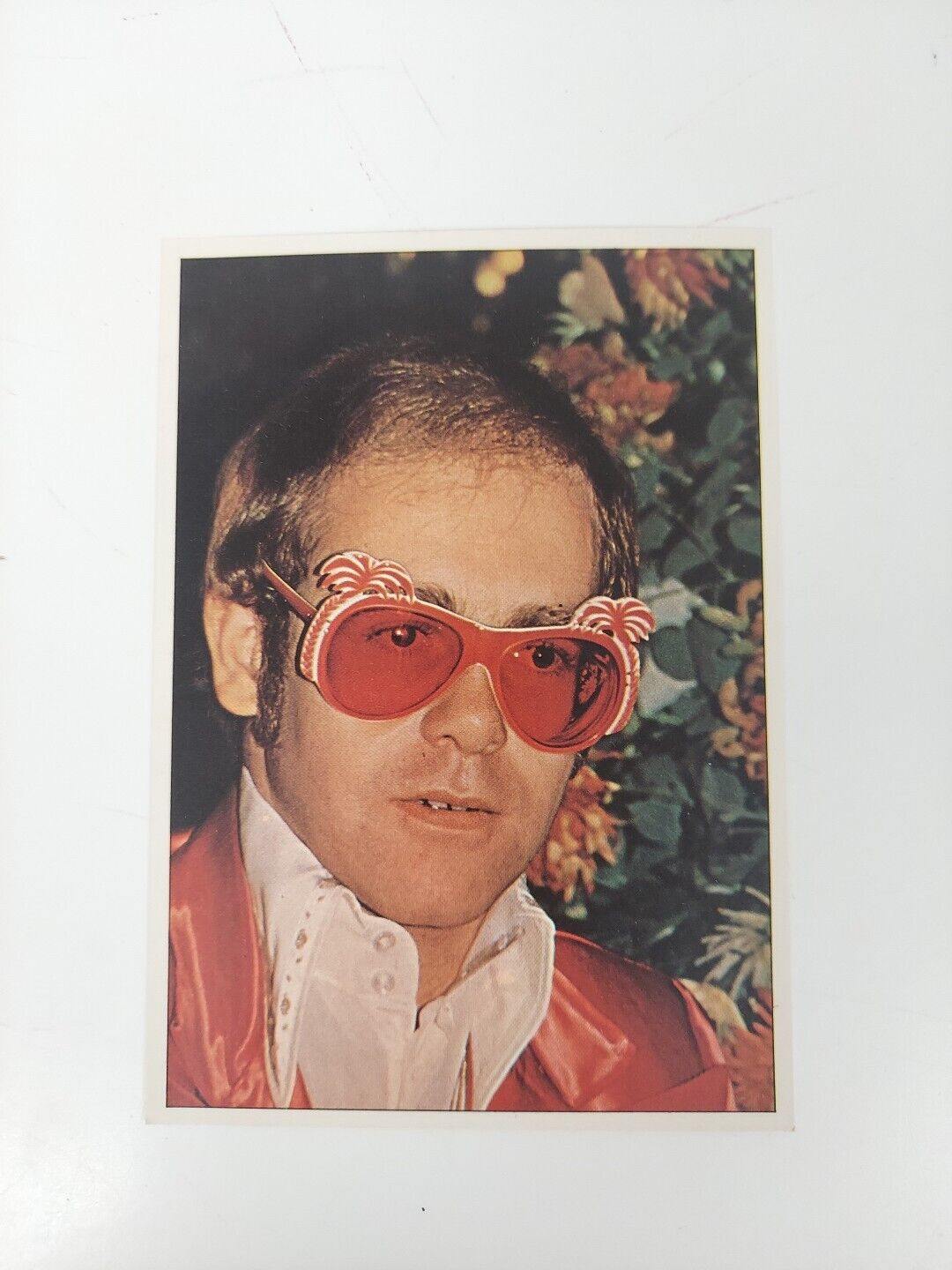 Elton John Card Panini Pop Stars Sticker 1975 Mini-Poster Vintage Rock #17