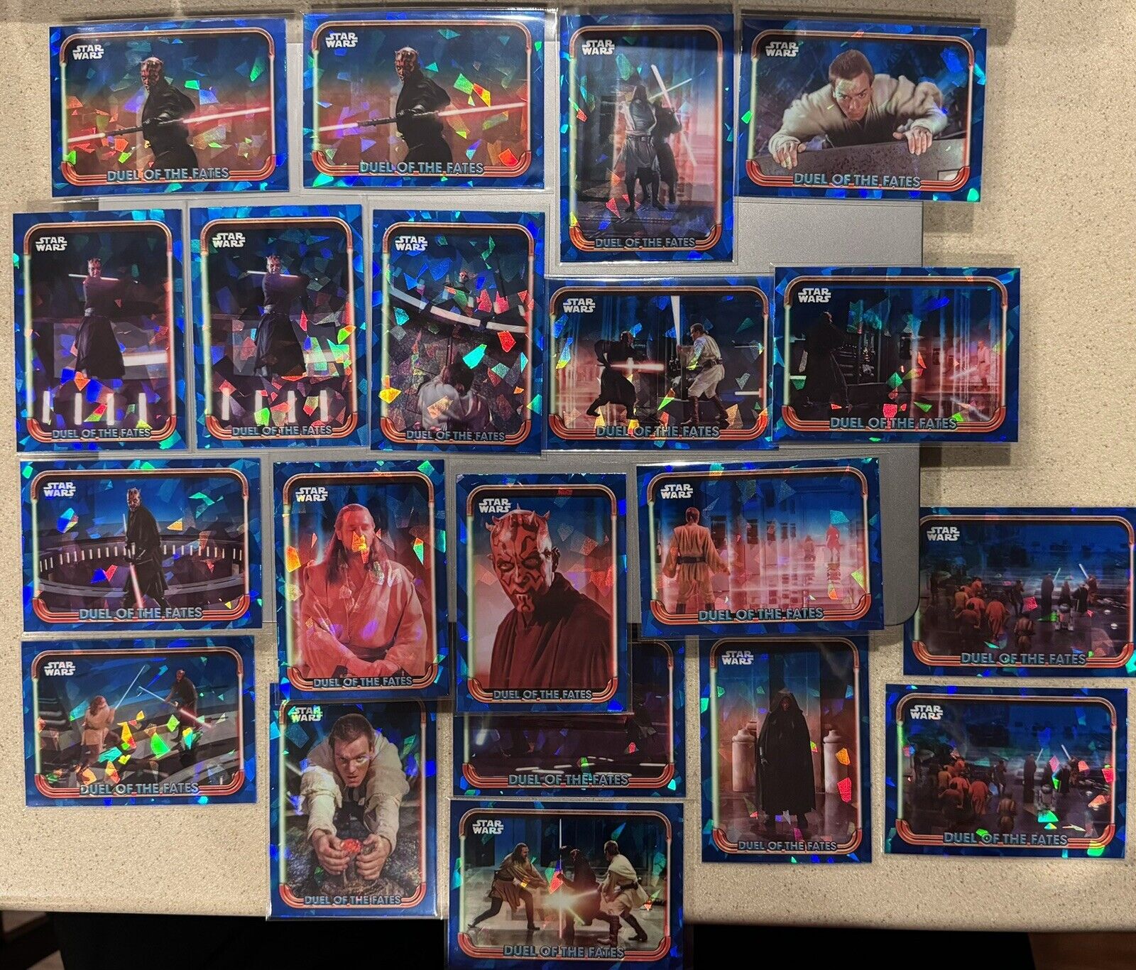 2024 Topps Chrome Sapphire Star Wars DUEL OF THE FATES Complete Set, Pick Card