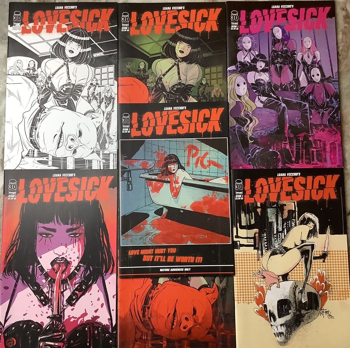 Lovesick 1 Covers A,A,B,C,D,F,H Image 2022 Comic Books
