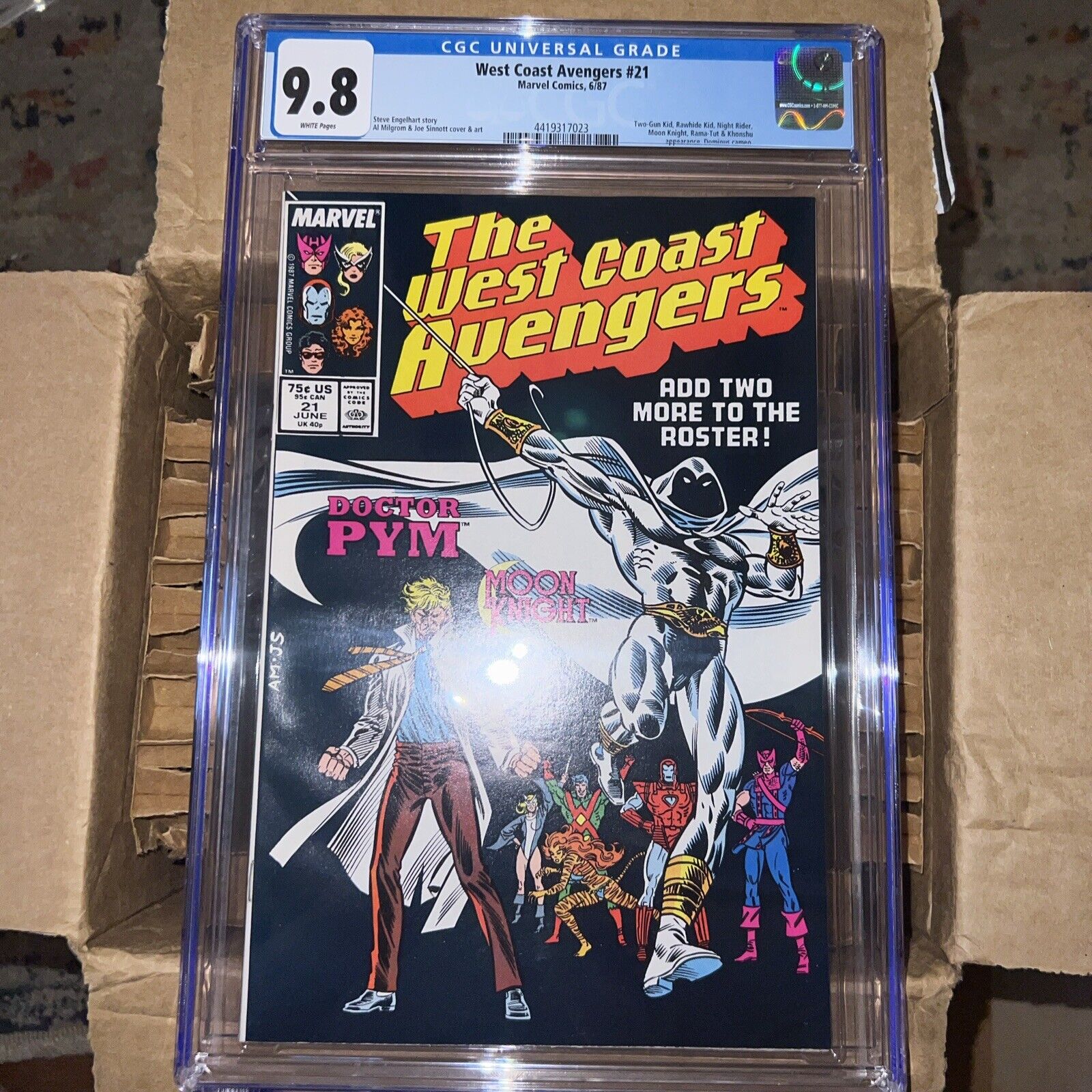 Avengers West Coast #21 CGC 9.8 1987 ID
