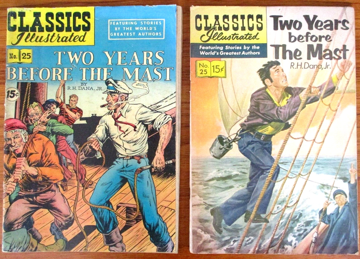 1951 + \'65 CLASSICS ILLUSTRATED COMICS 2 Two Years Before #25 1951 + 1965