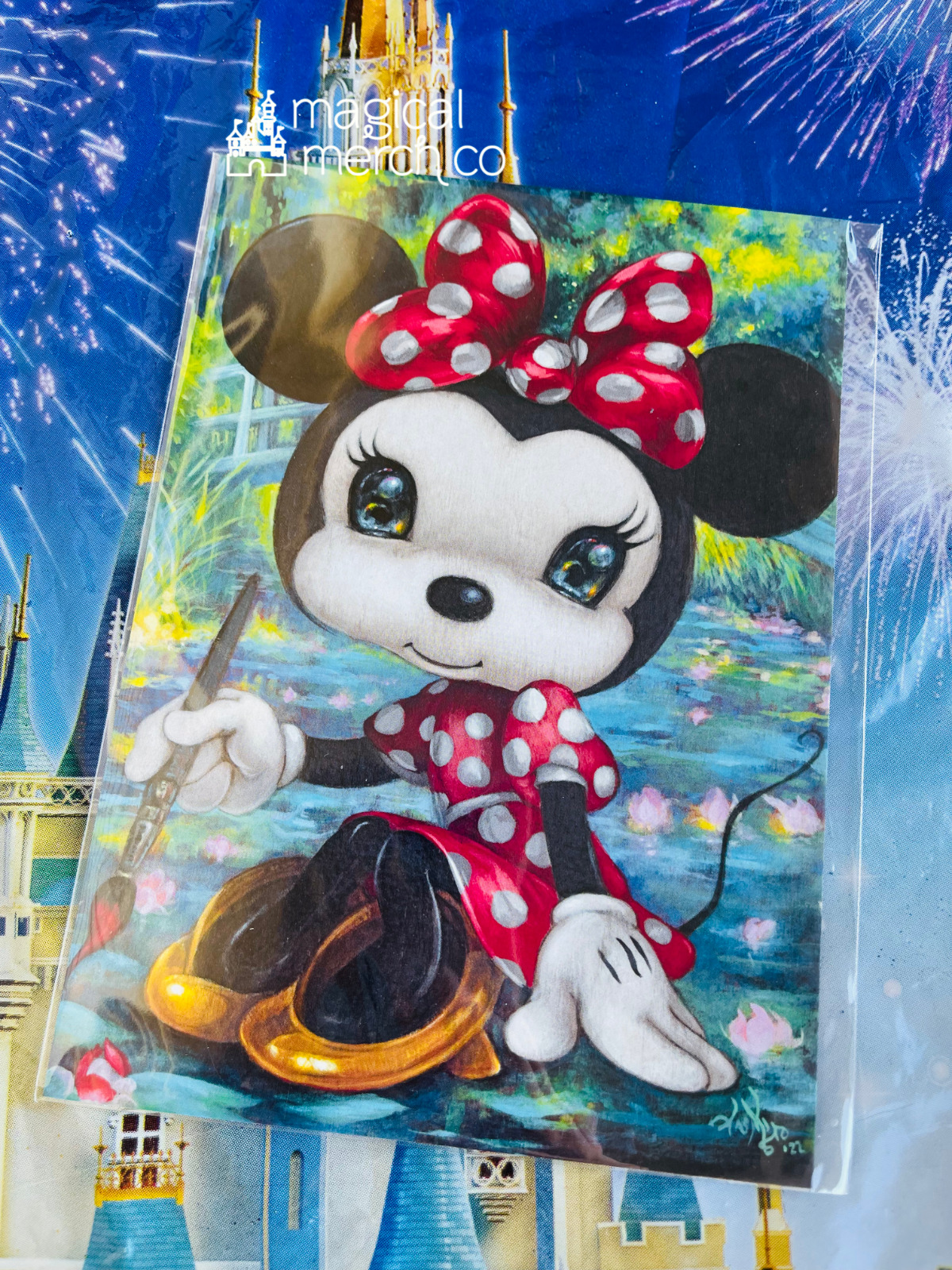 2023 Disney Parks Artist Minnie Mouse 5x7\