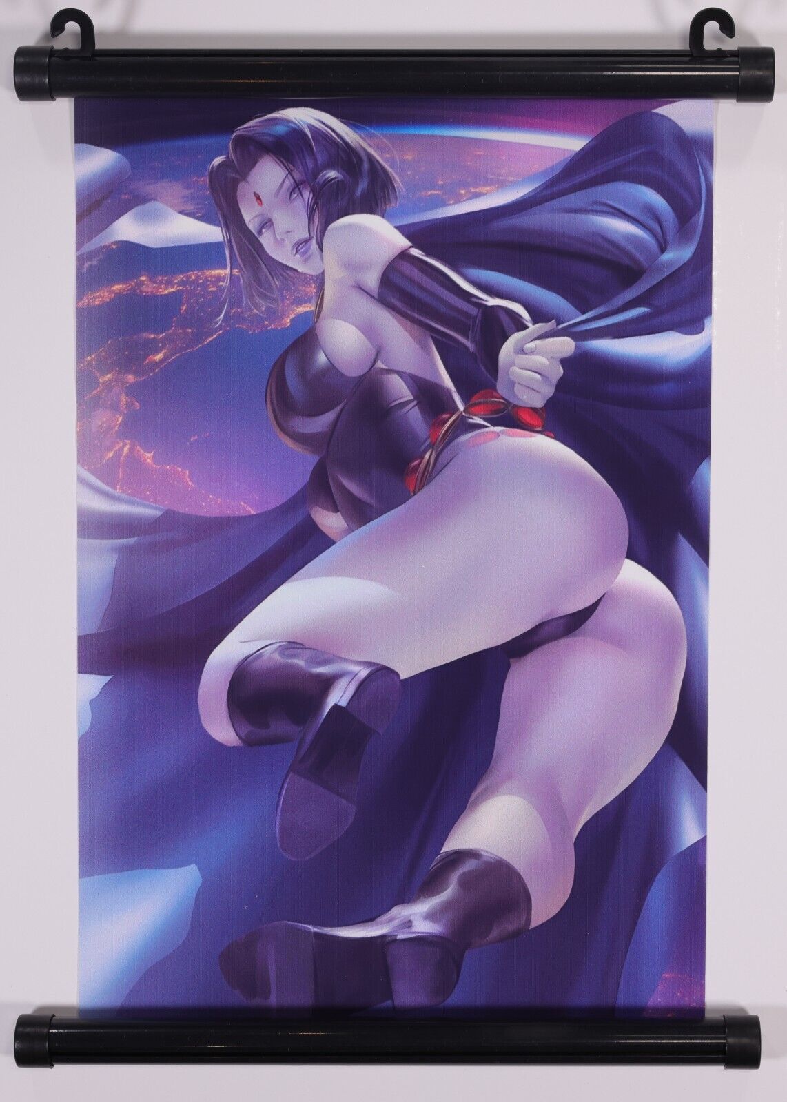 Teen Titans ~ Raven ~ Fabric Wall Scroll ~ Hanging Poster ~ US Seller ~ New