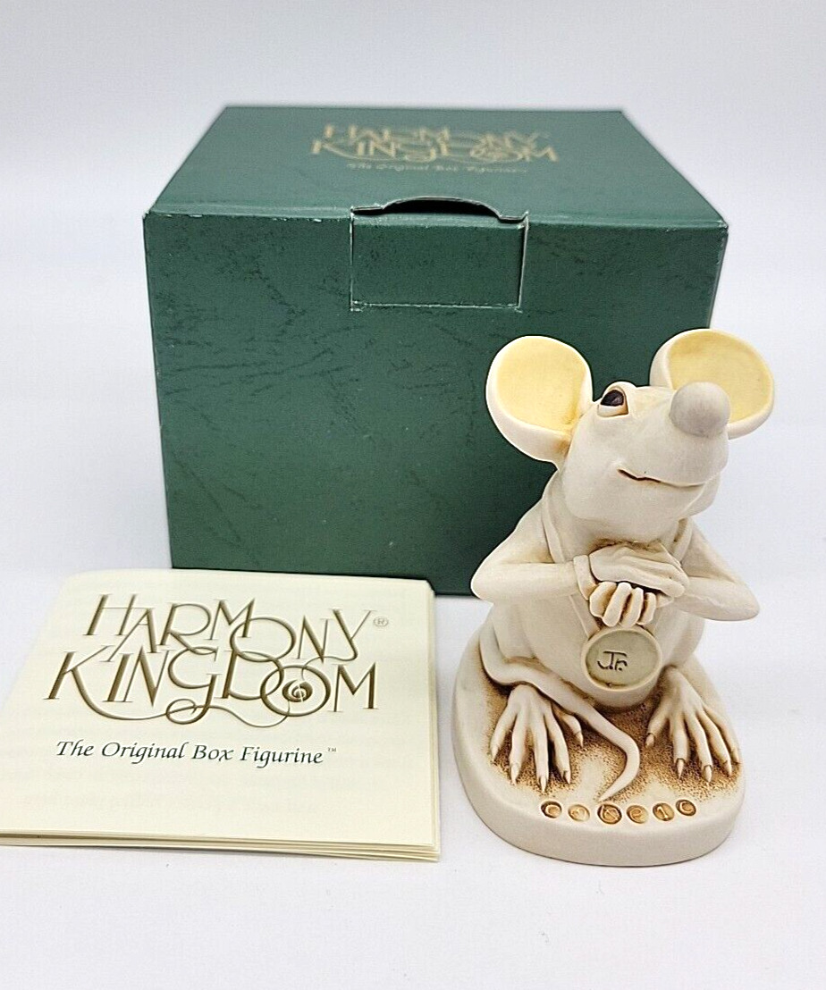 1997 Harmony Kingdom Figurine Trinket Box The Mouse That Roared Made in England