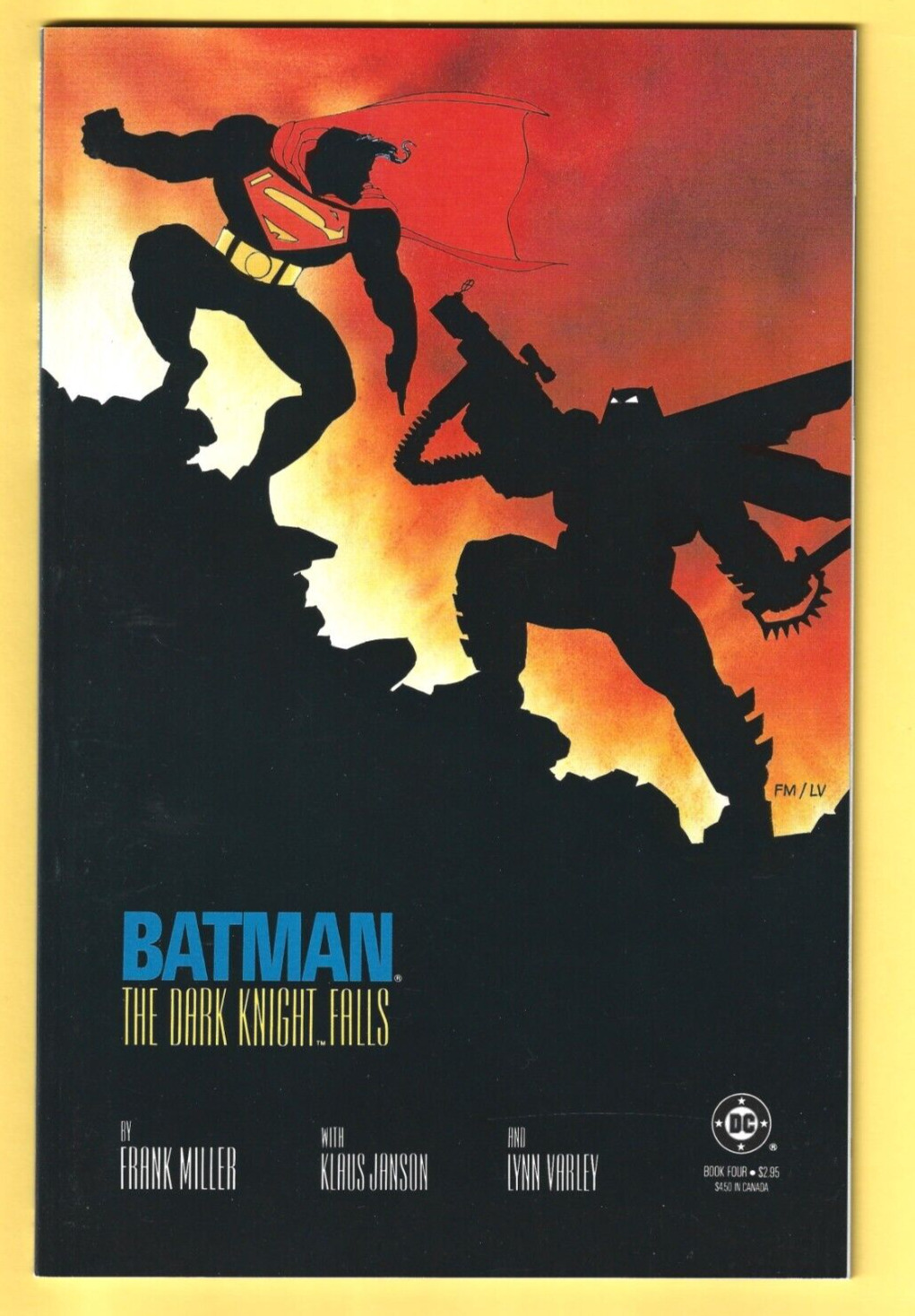 Batman The Dark Knight Falls #4 (1986) Frank Miller 1st Print