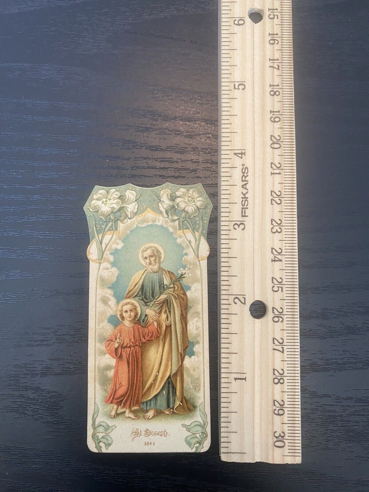 Antique Catholic Prayer Card Religious Collectible 1890's Holy Card. St Jospeh