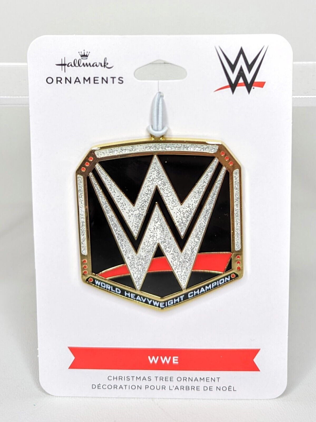 Hallmark • WWE • World Heavy Weight Champion • Christmas Tree Ornament • NEW