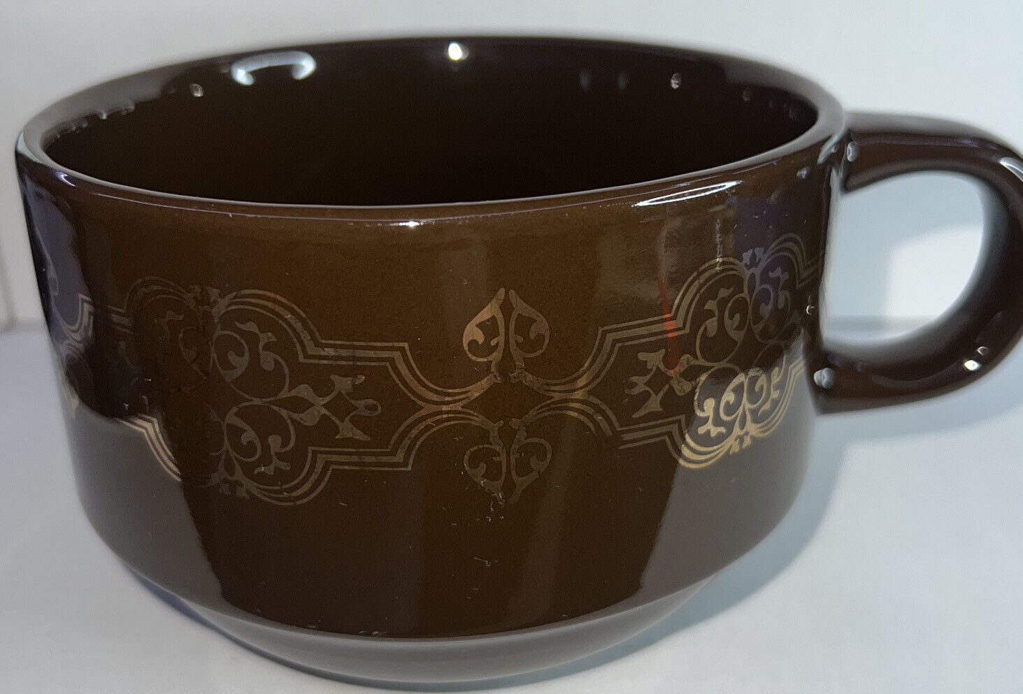 California Pantry Chocolate Brown Soup Cereal Mug Bowl