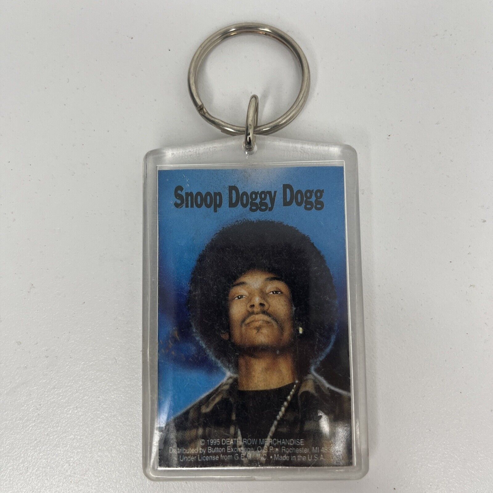 Vintage 1995 Snoop Doggy Dogg Death Row Records Keychain