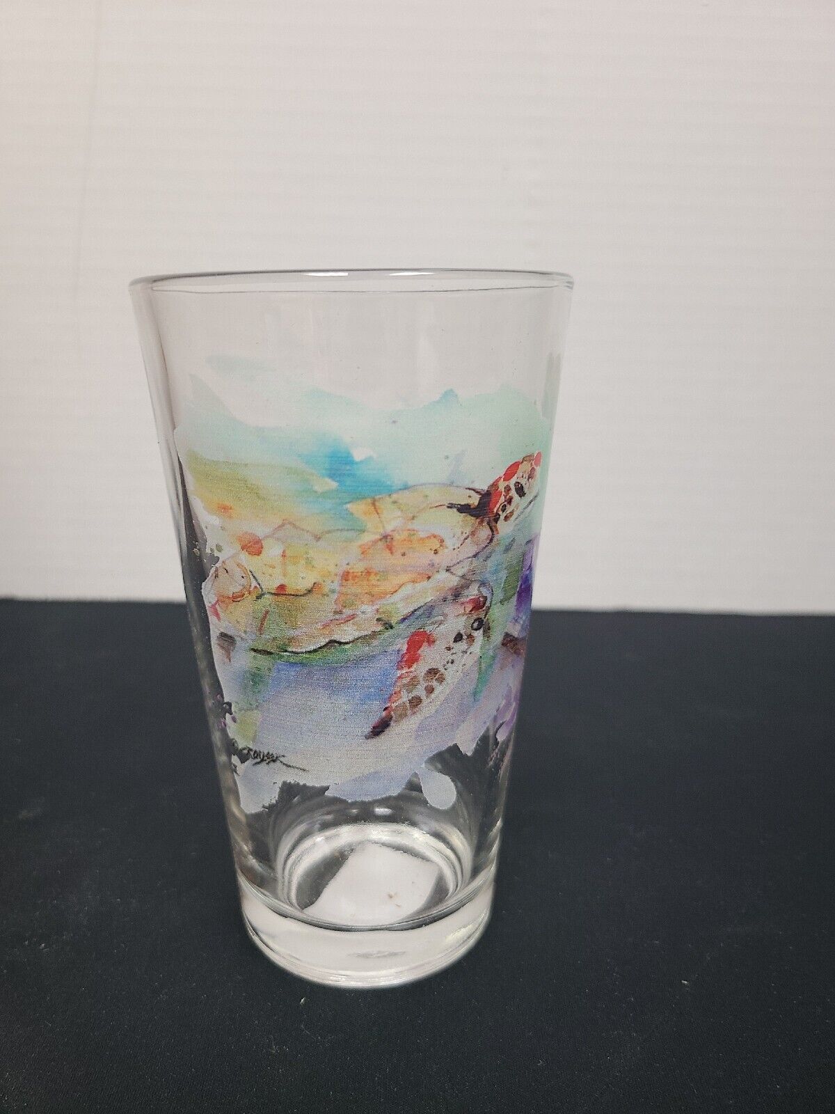 Demdaco DC Sea Turtles Pint Glass Set Of A Dozen (12 Glasses)
