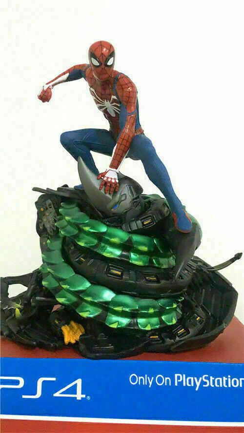 New PS4 Spider-Man Collectors Edition Figure 19cm PVC Statue Box Set
