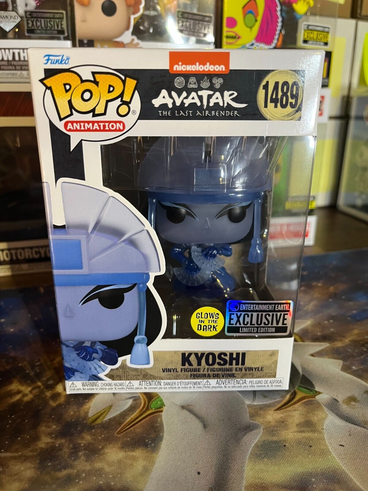 Funko Pop Avatar The Last Airbender Kyoshi Glow Exclusive W/Protector