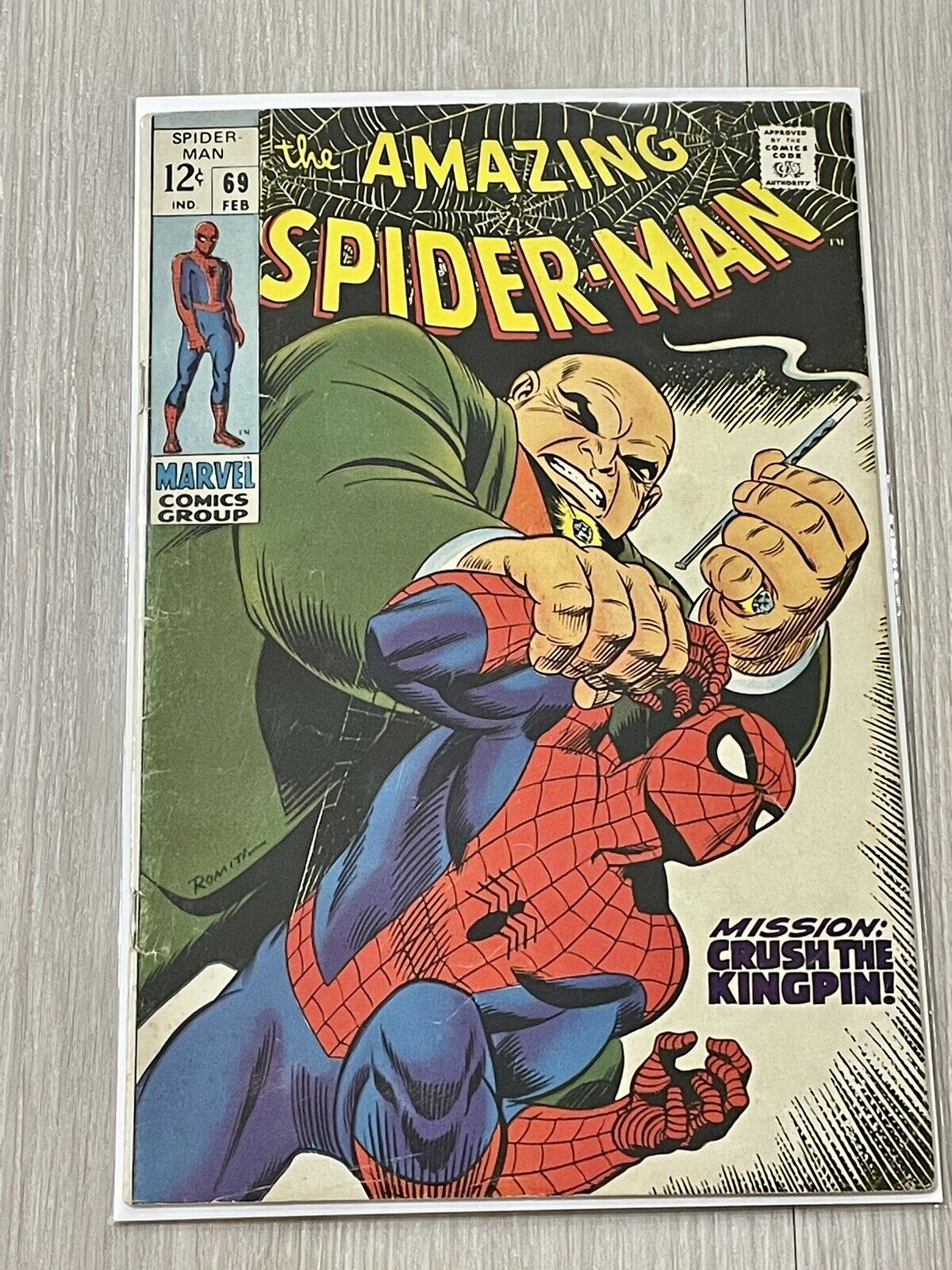 Amazing Spider-Man #69 MISSION: CRUSH THE KINGPIN 1969 Silver Age MARVEL Comic