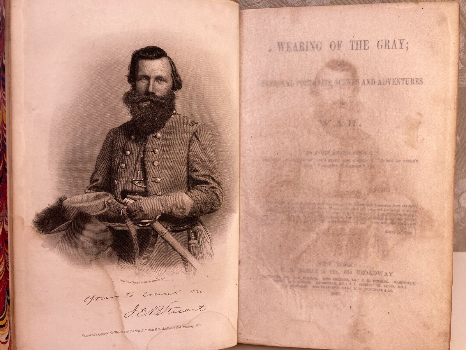 Wearing of the Gray Being Personal Portraits Scenes & Adventures of the War 1867