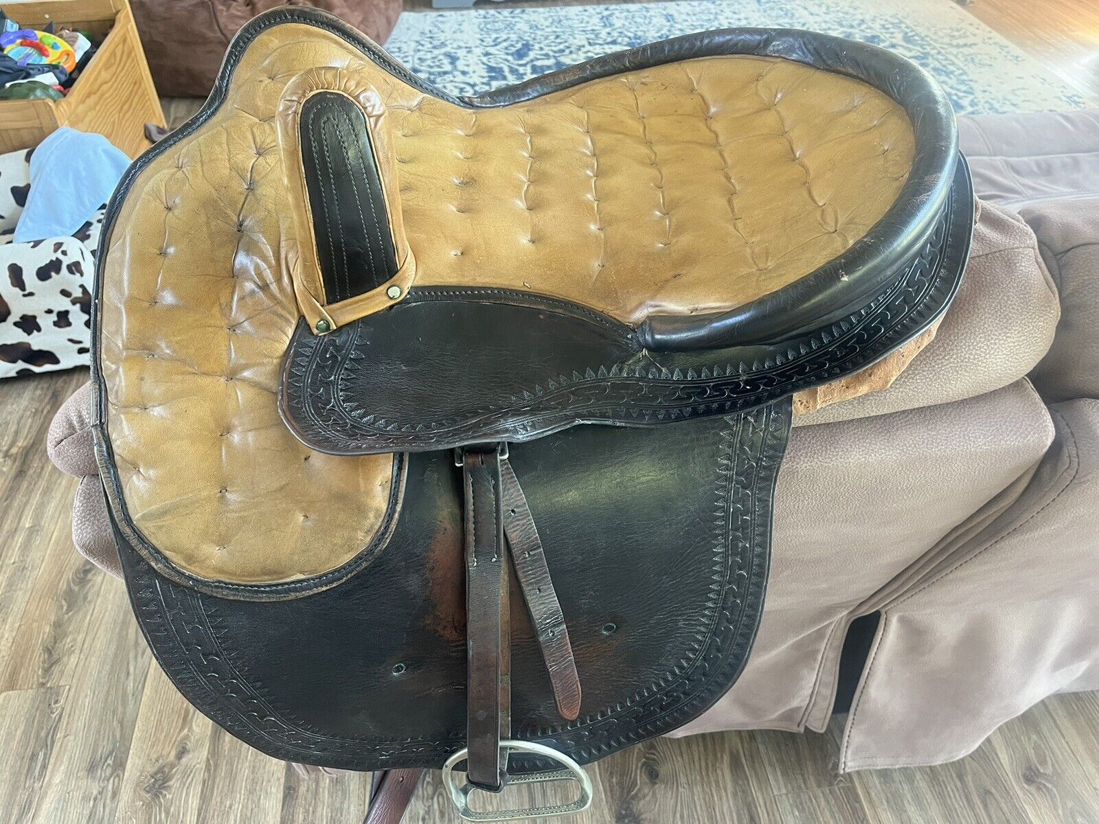 Vintage Custom Made Side Saddle 18”
