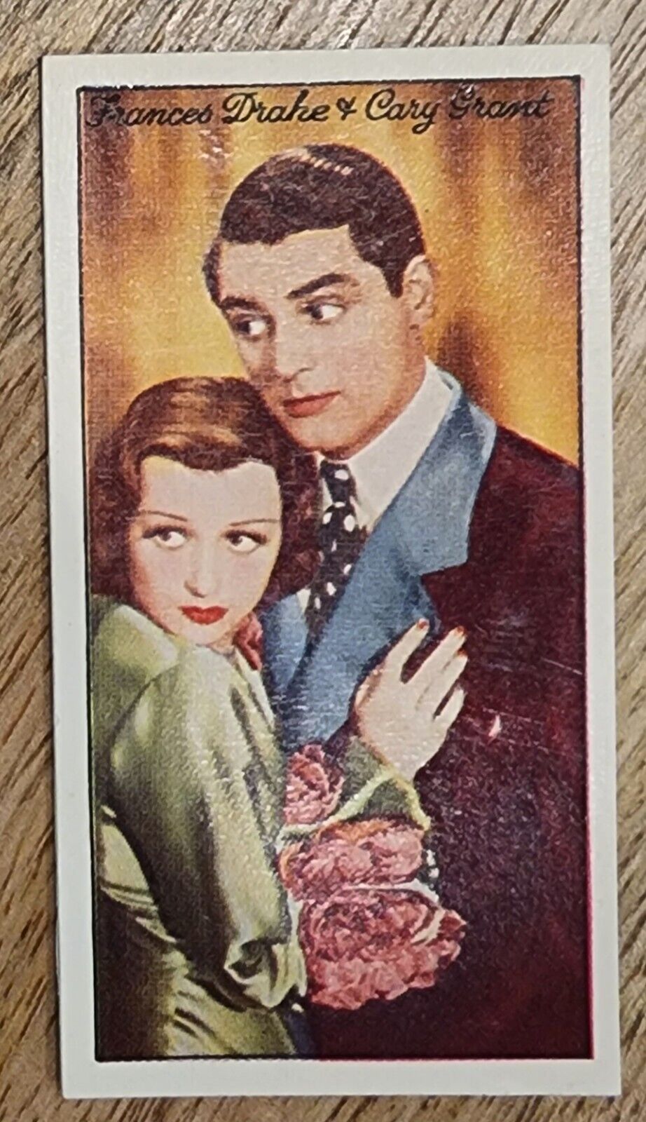 1935 Carreras Famous Film Stars #84 Cary Grant w/ Frances Drake