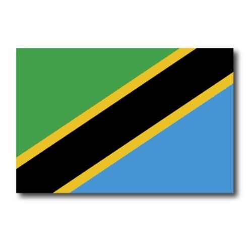 Tanzania Flag Magnet 4x6 inch International Flag Decal for Car or Fridge