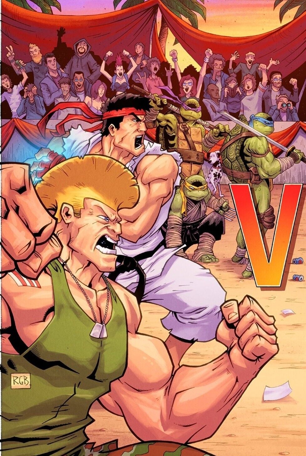 TMNT vs Street Fighter #1 Virgin Exclusives Connecting Covers