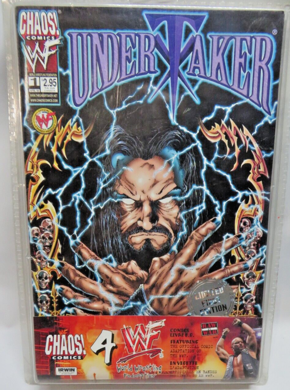WWF Chaos Comics Undertaker Limited First Edition Set of 4 Comic Books New NIP