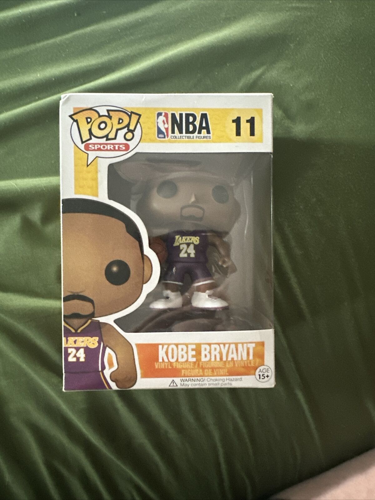 Funko Pop NBA Kobe Bryant 11, Purple 24 Away Jersey,       As is no returns