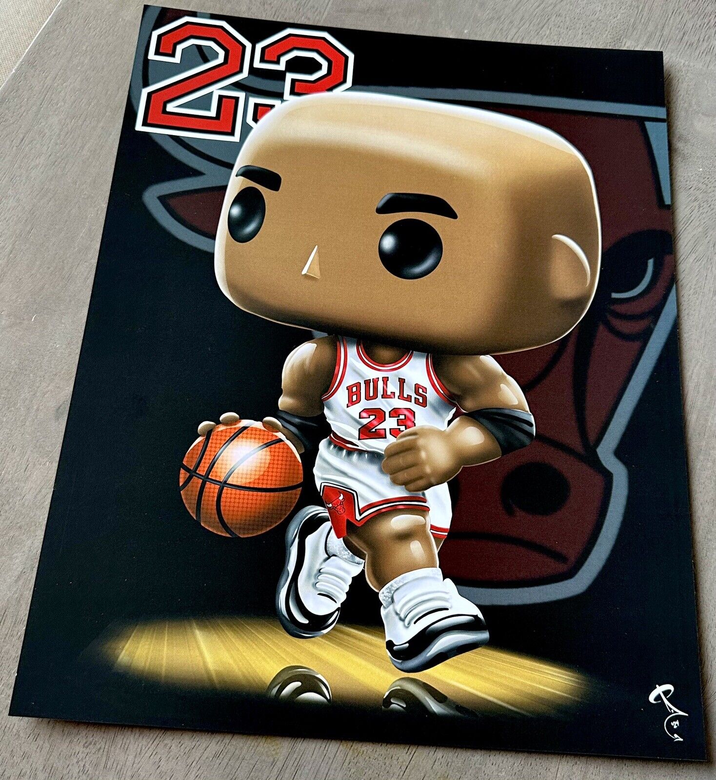 23 Michael Jordan Chicago Bulls funko Style print