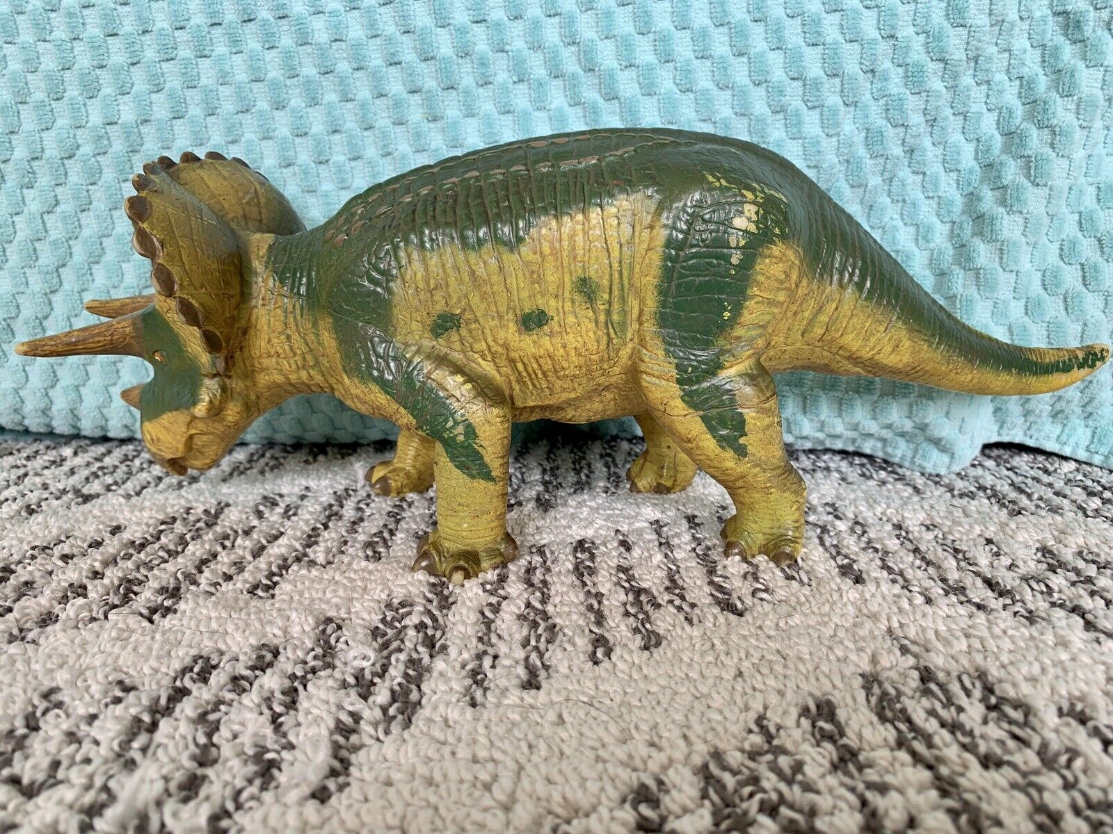 Favorite Collection Green Triceratops Figure 12” Long Japan Import F/S
