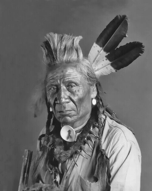 Native American CHIEF WEASEL TAIL BLACKFOOT Glossy 5x7 Photo Piegan Tribe Print