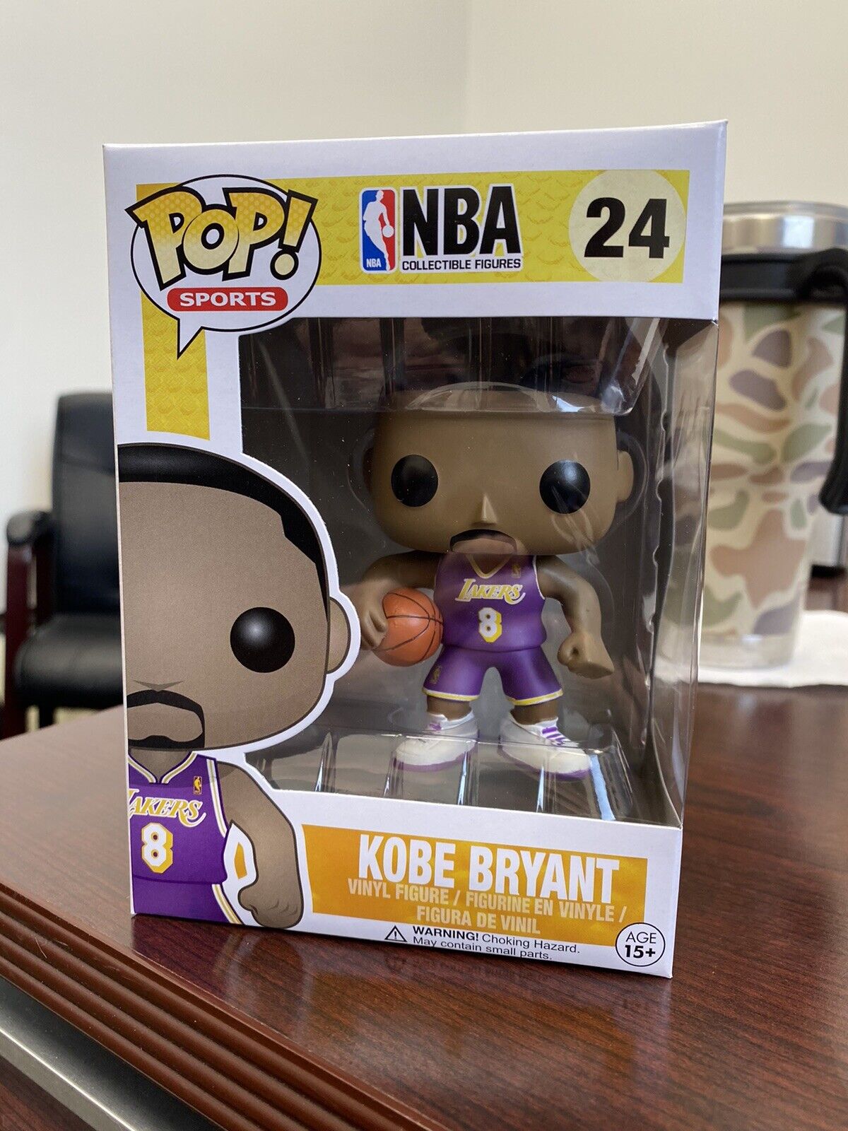 Funko Pop Kobe Bryant 24 Purple No. 8 Jersey 100% Authentic Vaulted