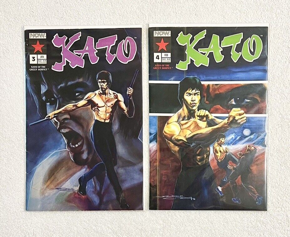 KATO COMIC BOOK #3 #4 BRUCE LEE 1991 GREEN HORNET