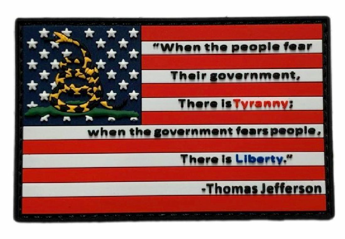 Don\'t Tread on Me Gadsden USA Flag Liberty Patch [ PVC Rubber - UG5]