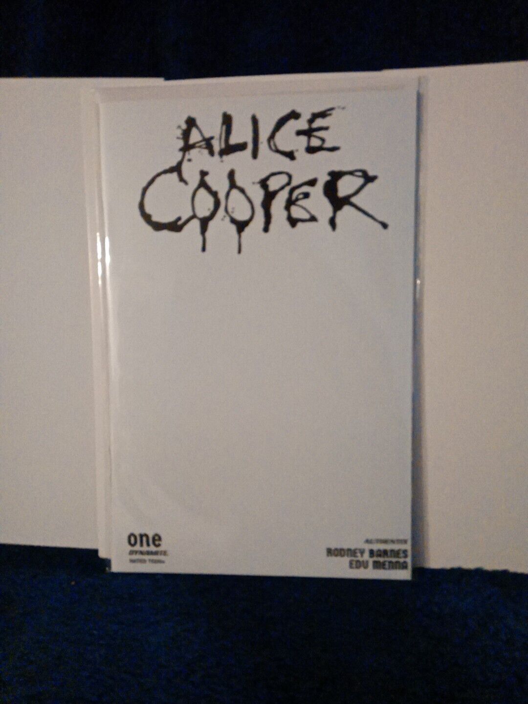 Alice Cooper #1 White Blank Authentix Cover Dynamite 2023 VF/NM Comics