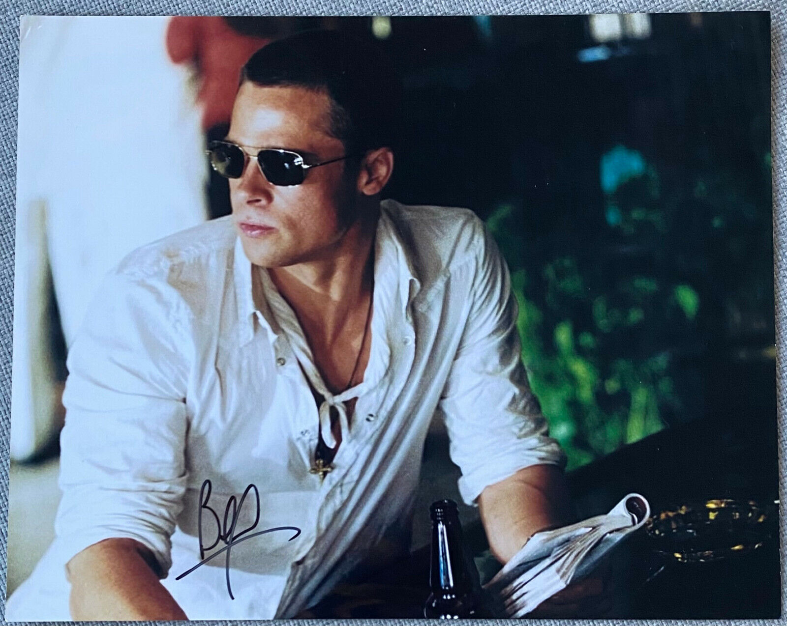Brad Pitt Signed In-Person 8x10 Color Photo - Authentic