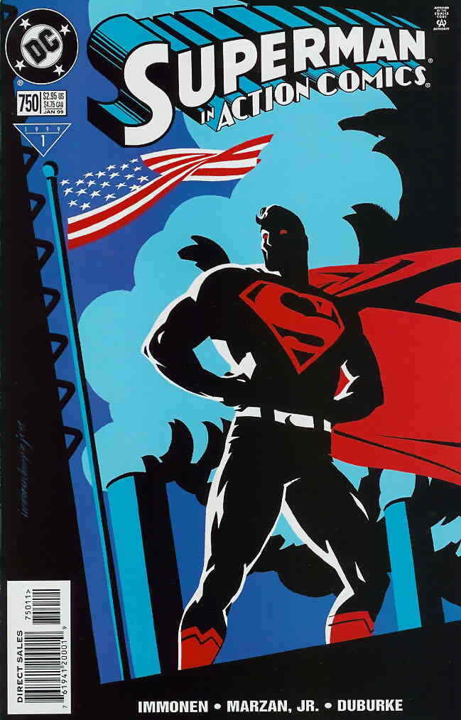 Action Comics #750 VF; DC | Superman Patriotic American Flag Cover - we combine