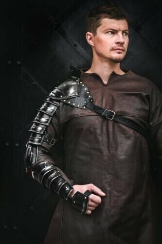Medieval Single Pauldron Metal Sleeve Shoulder Arm Armor for Spartacus Cosplay