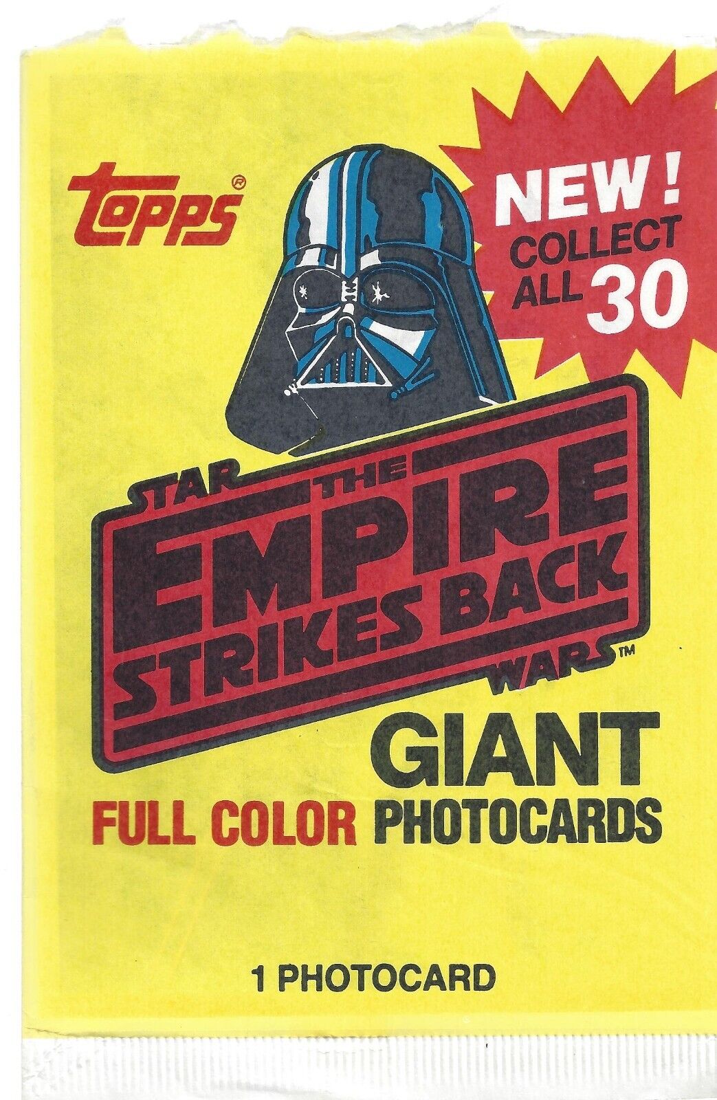 Topps Star Wars The Empire Strikes Back Giant Full Color Photo Card
