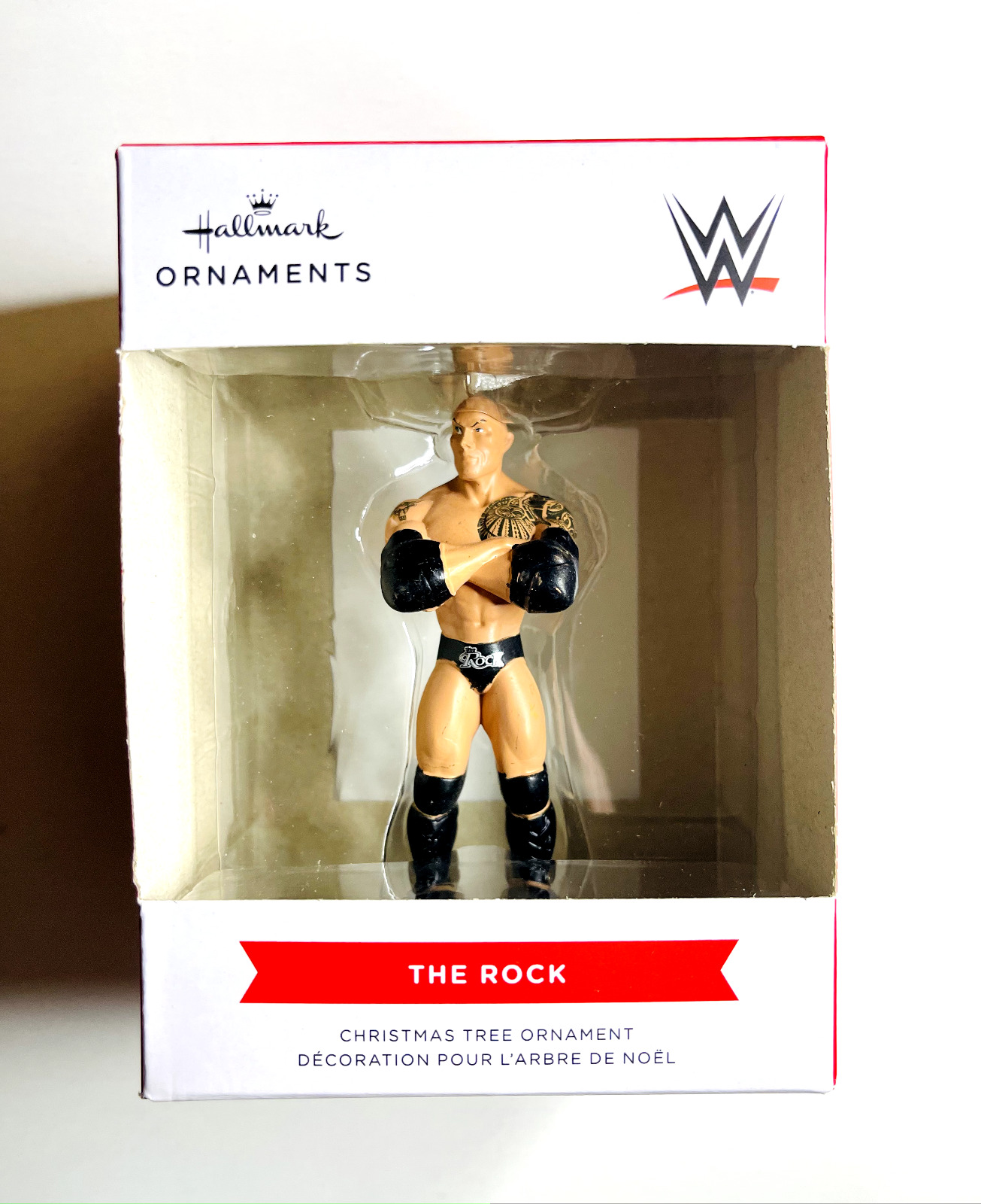 Dwayne The Rock Johnson 2022 Hallmark Christmas Ornament  WWE NIB 