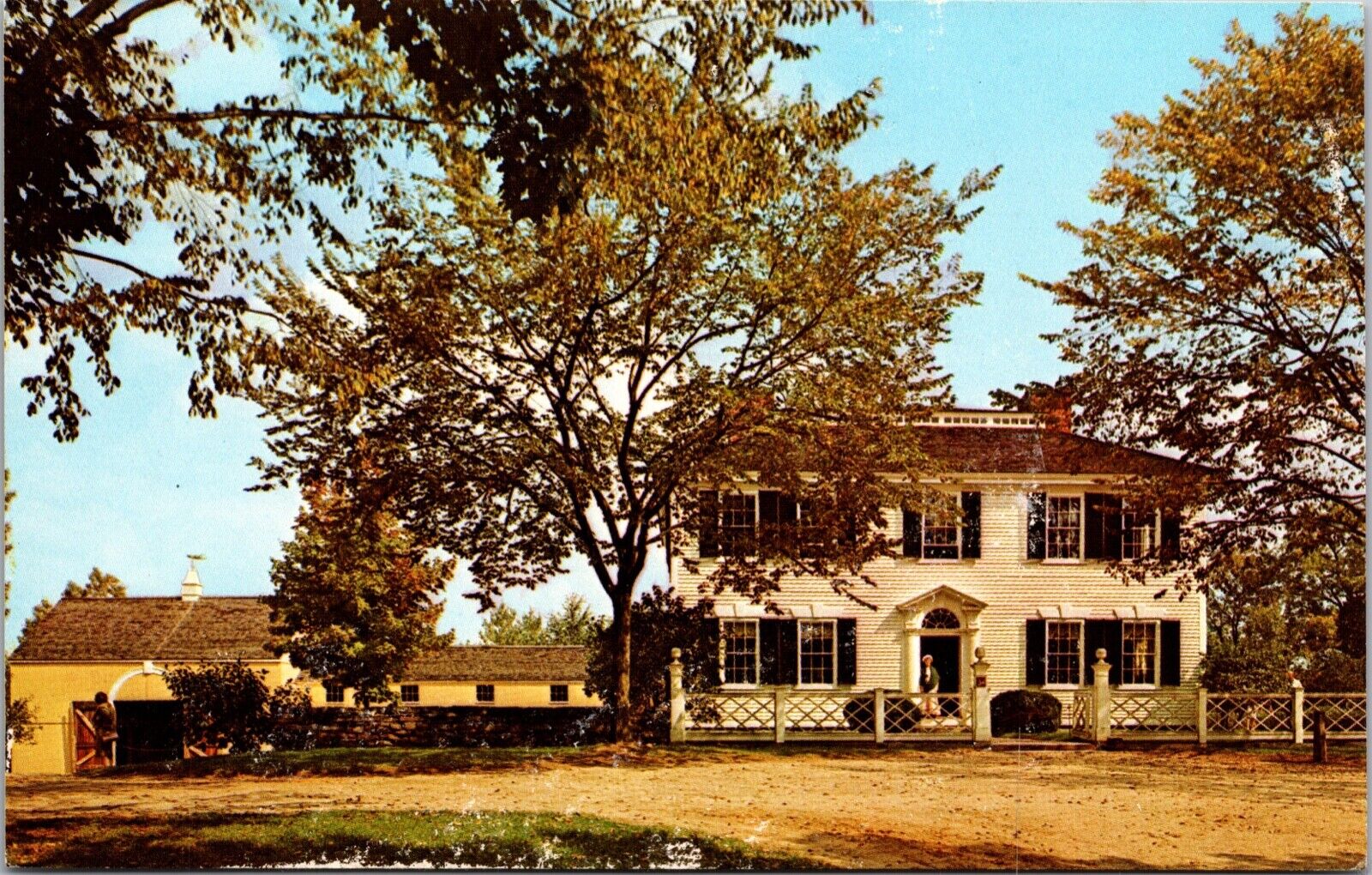 Postcard - A view of the Salem Towne House - Sturbridge, Massachusetts